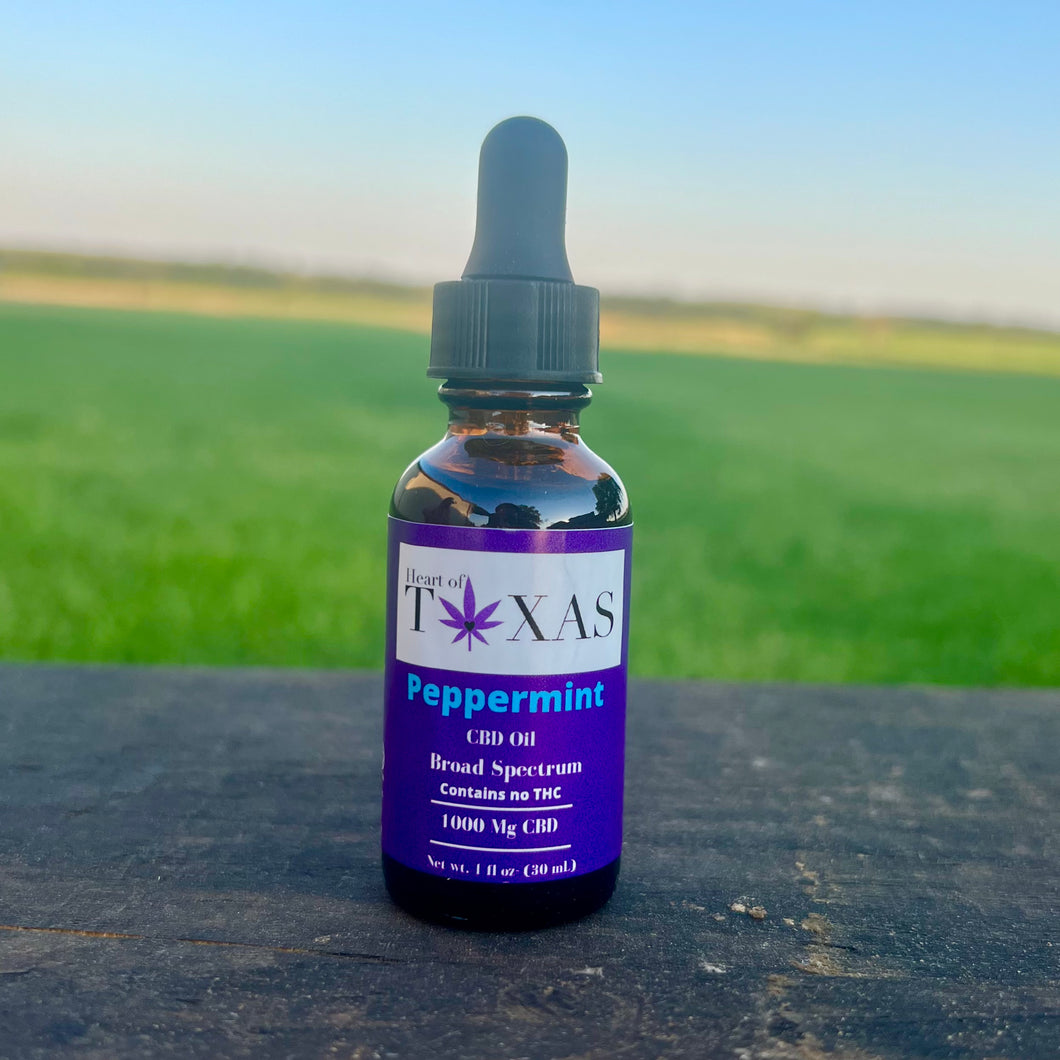 CBD Broad Spectrum Tincture- Peppermint Flavored