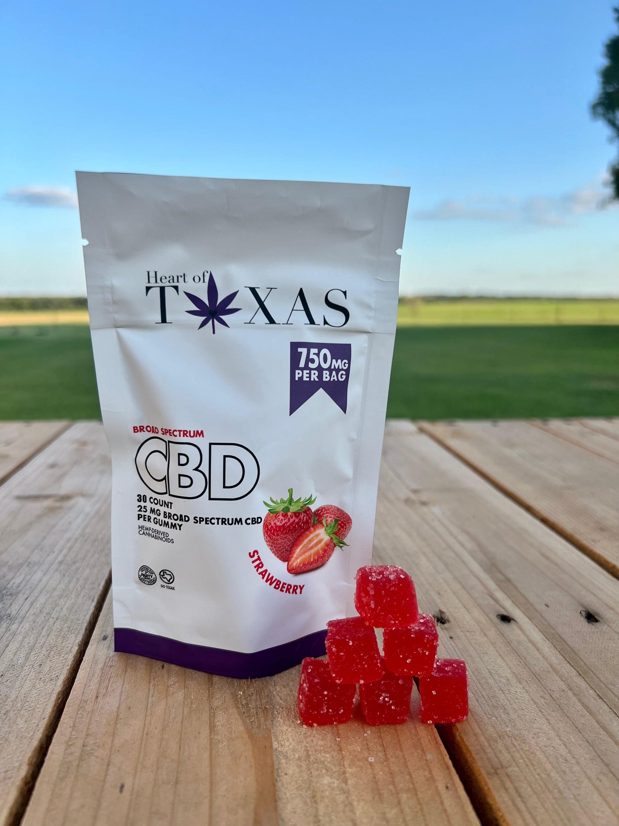 CBD Gummies- Broad Spectrum – Heart of Texas